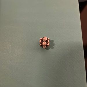 Pandora sterling silver with pearl like centers charm